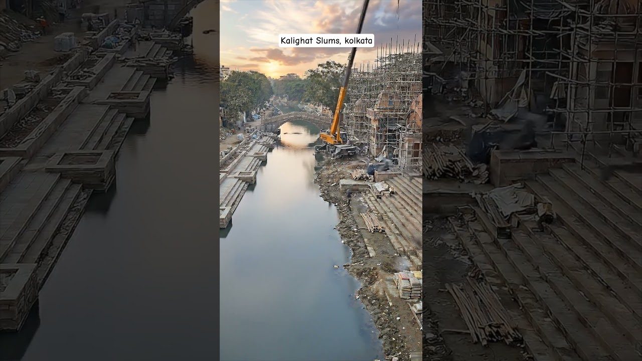 Kalighat Canal & Slum Redevelopment | Kolkata AI Concept
