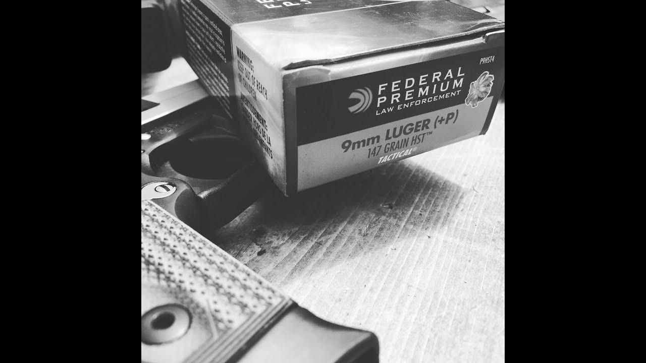 9x19mm, 147gr JHP +P, Federal HST (P9HST4) Velocity Test