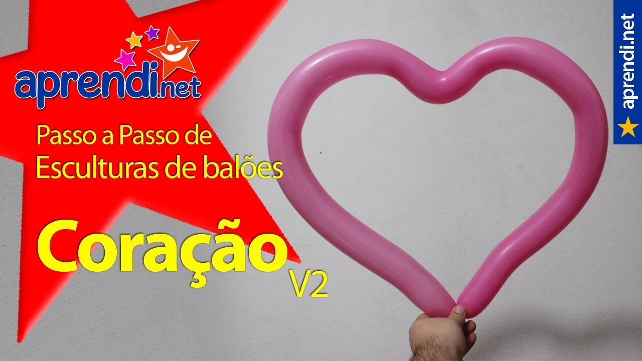 Como fazer um coração com balões