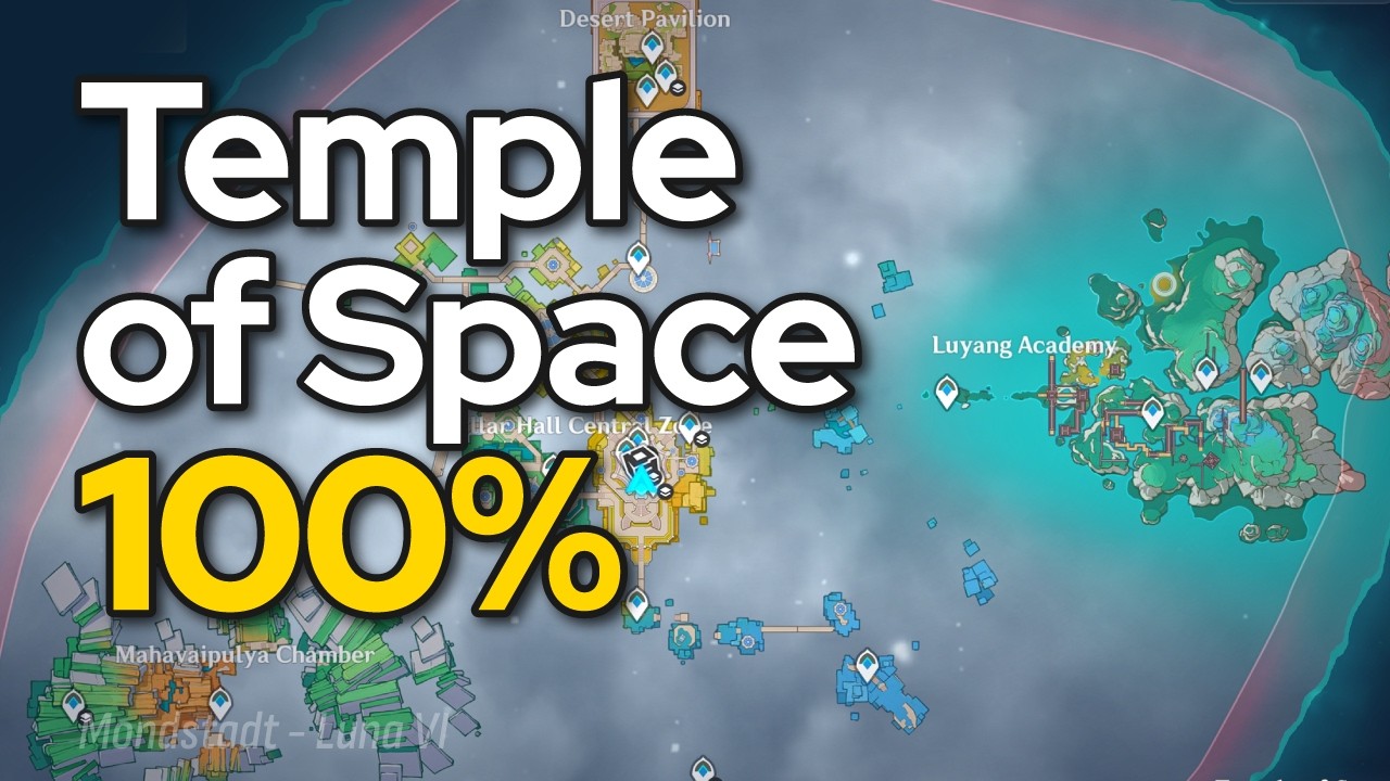 Temple of Space 100% exploration guide
