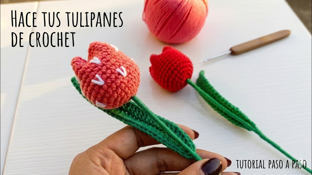 Tulipanes 🌷/Corazones y simple |Facil y rápido.