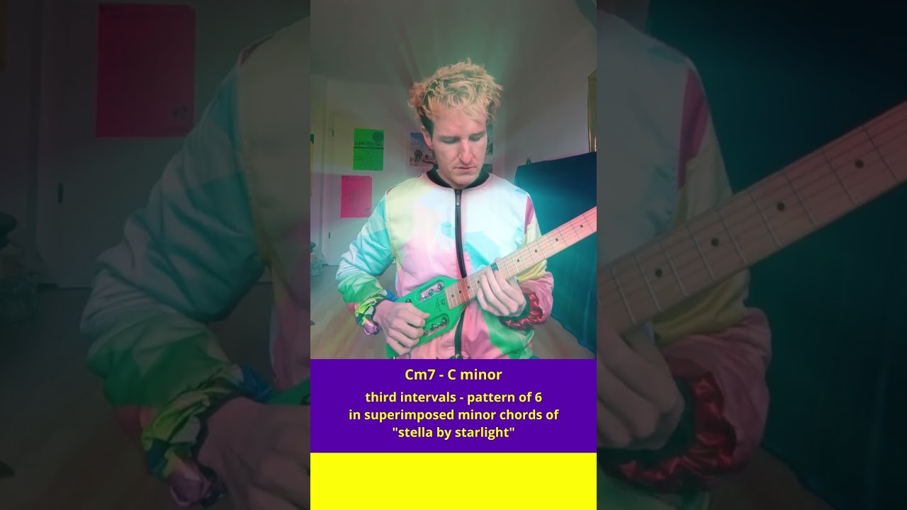 INTERVALLIC JAZZ BASICS - Stella By Starlight upper structures - 3rd intevals 6-note pattern