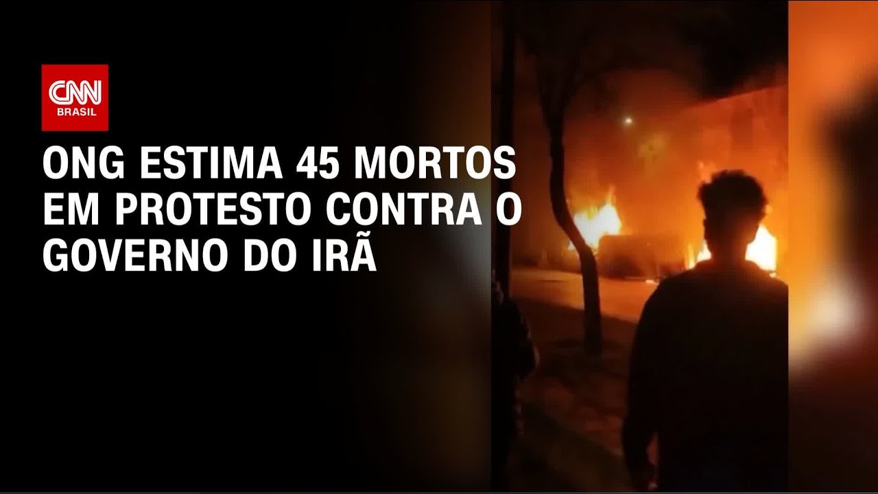 Ao menos 45 pessoas morreram nos protestos no Ir&atilde;, diz ONG | CNN NOVO DIA