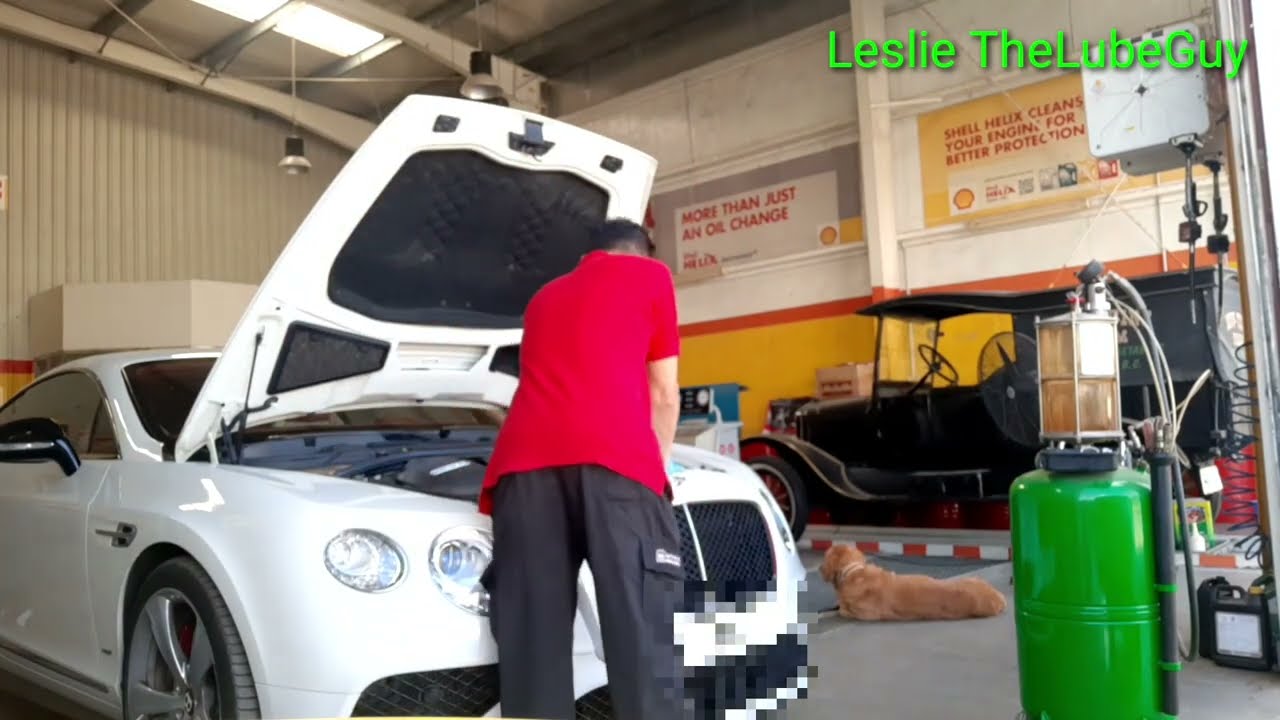 Bentley V8 Engine Oil Change