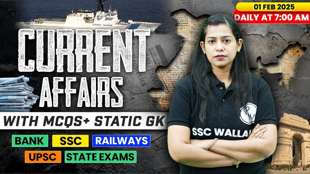 Current Affairs Today | 01 Feburary Current Affairs 2025 | Daily Current Affairs | By Krati Mam