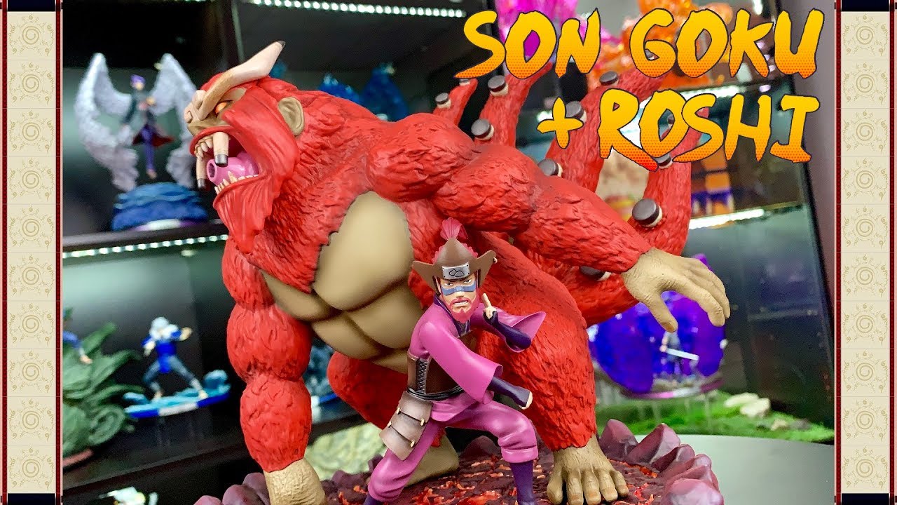 UNBOXING! Monkey Son Studio : Roshi & 4 Tails (Son Goku) Statue