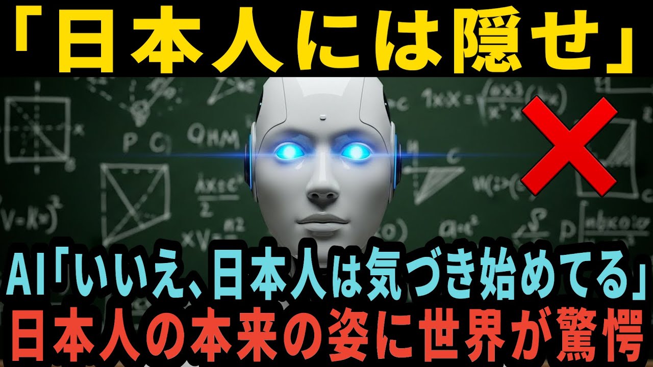 【海外の反応】AI「いいえ、日本人は気づき始めた」AIが国際会議最後の警告！世界が最も恐れる日本の本来の姿とは