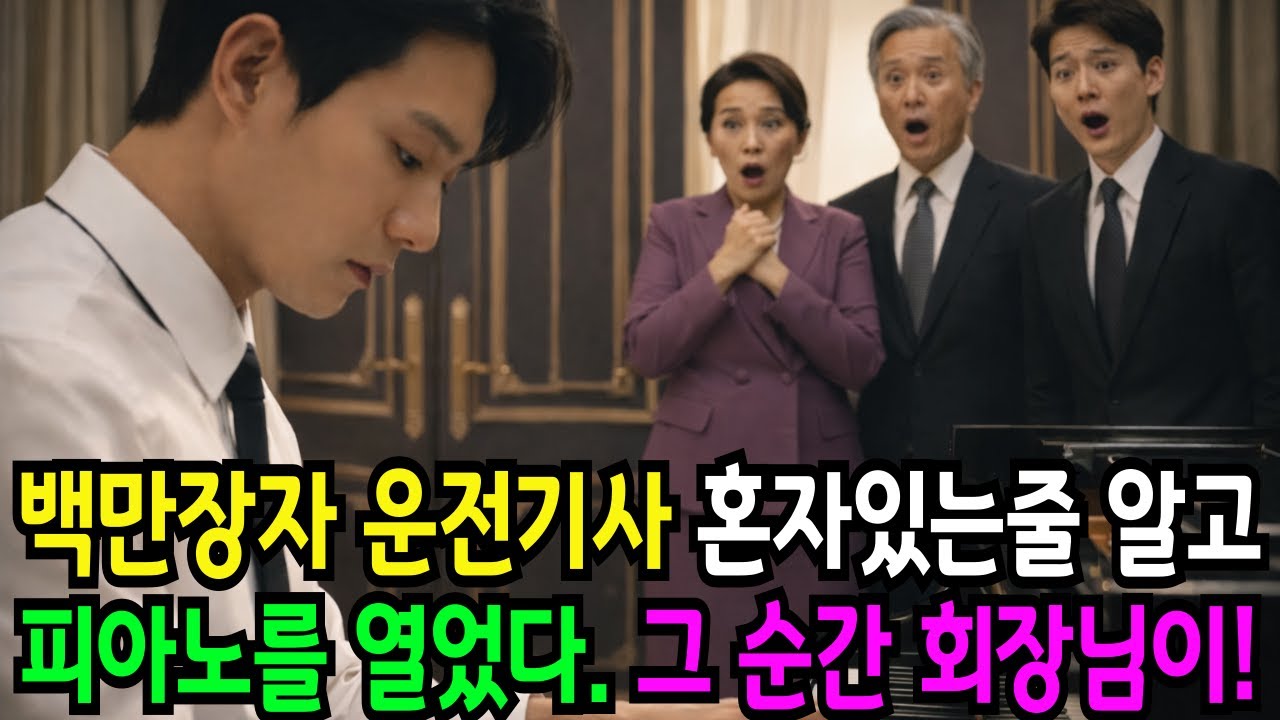 부자집 운전기사가 피아노에 앉는 순간, 백만장자 회장님이 숨을 멈춘 충격적인 이유ㅣ노후사연ㅣ감동사연ㅣ사연라디오ㅣ오디오북