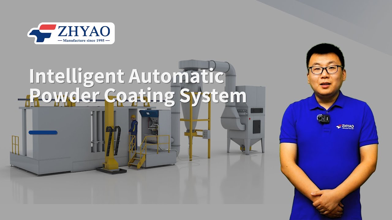 ZHYAO Powder coating line | Intelligent automatic powder coating system