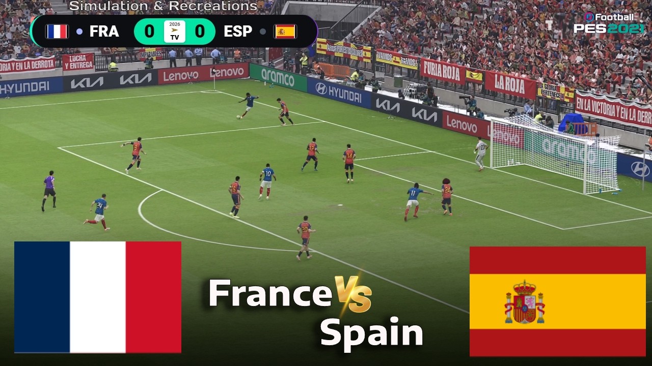 🔴Live : France vs Spain - Video Game Simulation - Full Match Live Stream I 15 July 2026
