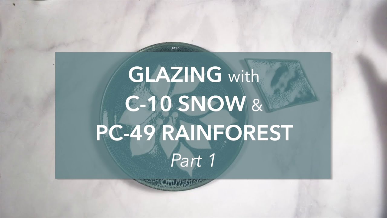 Glazing with C-10 Snow & C-49 Rainforest Oil Spot Effect: PART 1