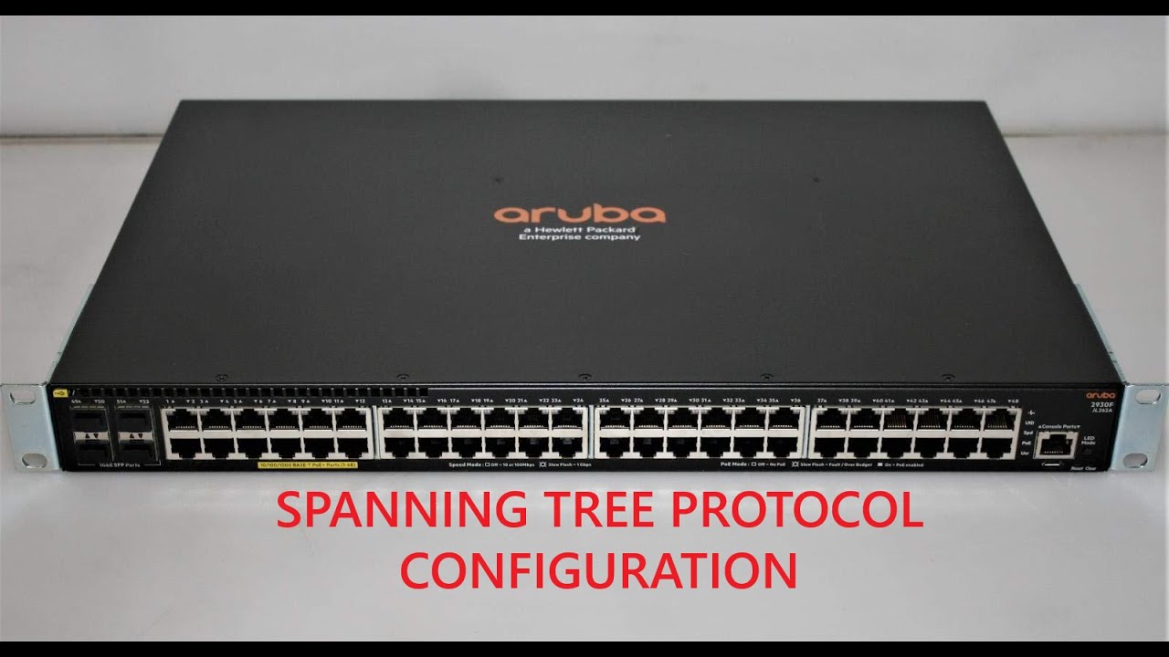 Aruba Switch Spanning Tree  Protocol Configuration