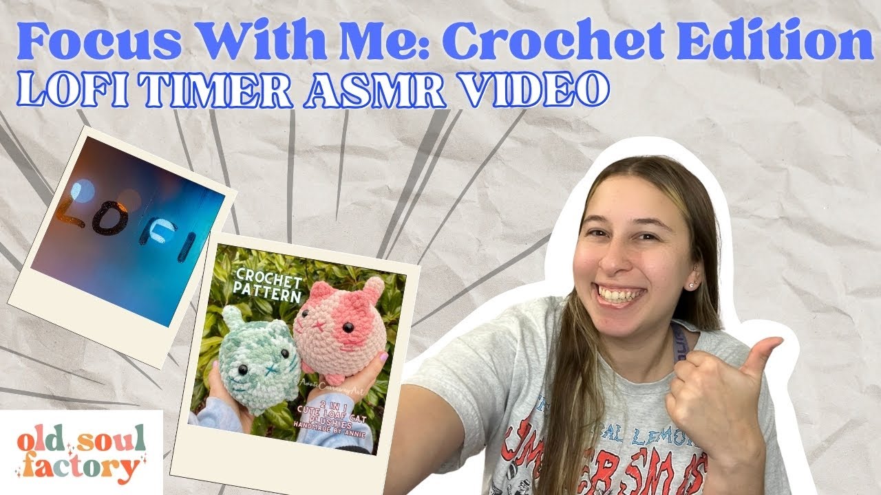 🐈Cozy Crochet Focus Timer - ASMR Crochet Time
