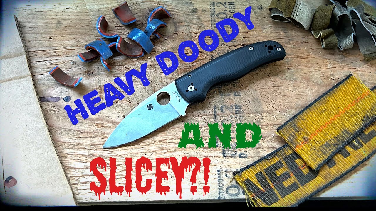 Cut Test: Spyderco Shaman! The BEST work knife??
