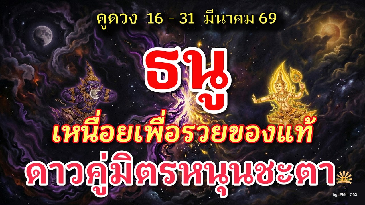 ราศีธนู 🕉️ เหนื่อยเพื่อรวย ของแท้ : ดาวคู่มิตรหนุนชะตา | ✔️ เช็คดวงชะตา  16 - 31 มีนาคม 69 💗
