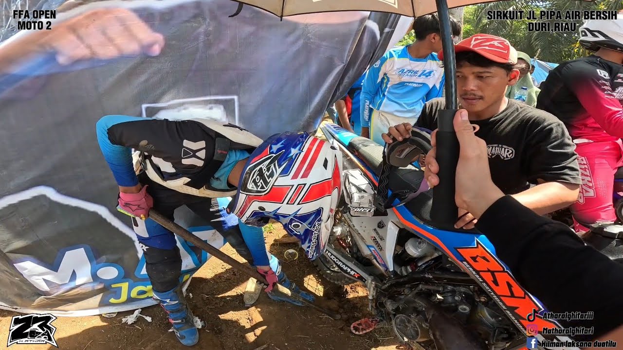 MOTO 2 FFA OPEN‼️ADA 2 PEMBALAP YG CR4SH DI RACE INI‼️