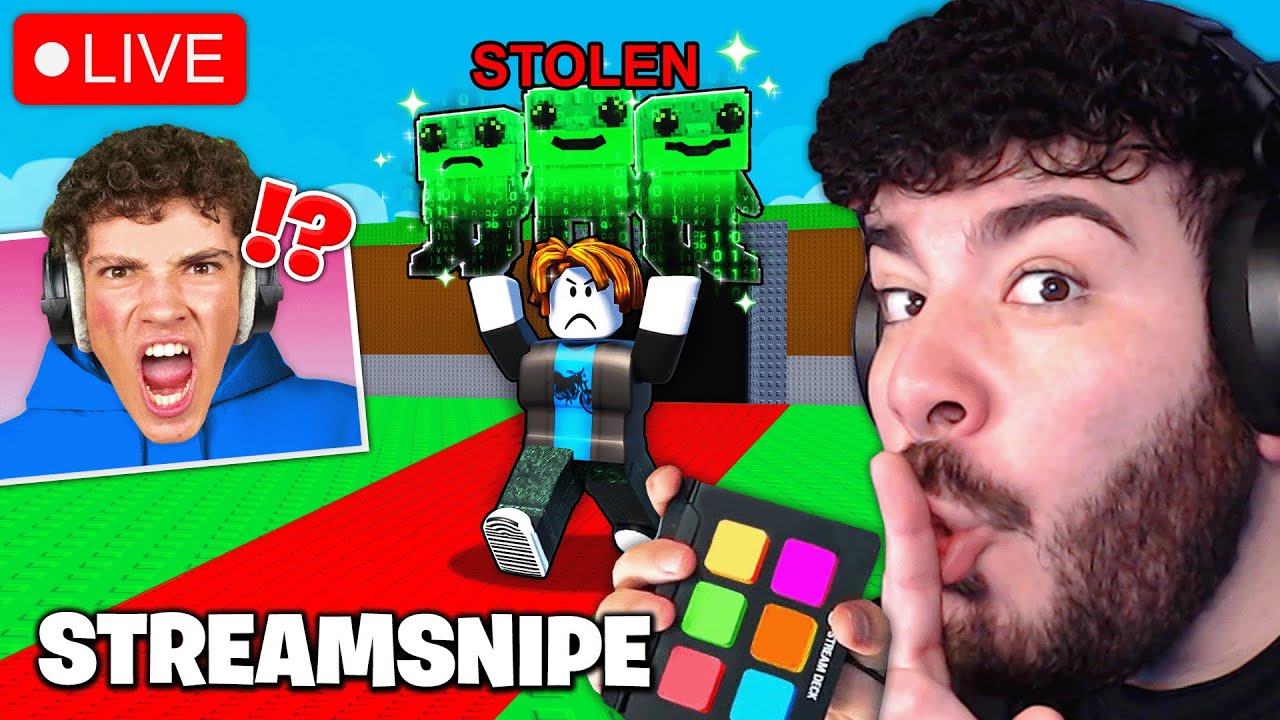 Ich STREAMSNIPE IHN mit SOUNDBOARD bis er KOMPLETT AUSRASTET ... Steal A Brainrot