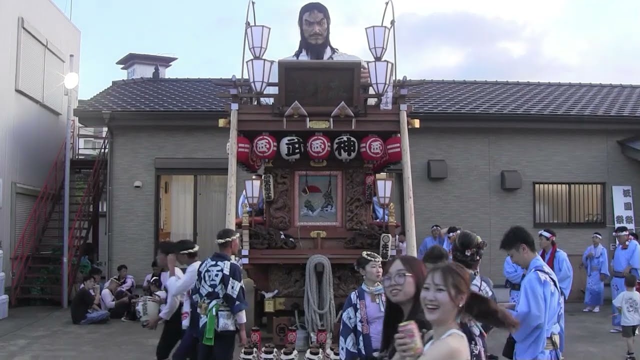 潮来祇園祭禮 2025年 8月3日（千秋楽）西壹丁目 夜の部