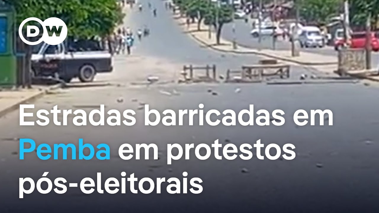 Barricadas nas principais estradas de Pemba, em Cabo Delgado