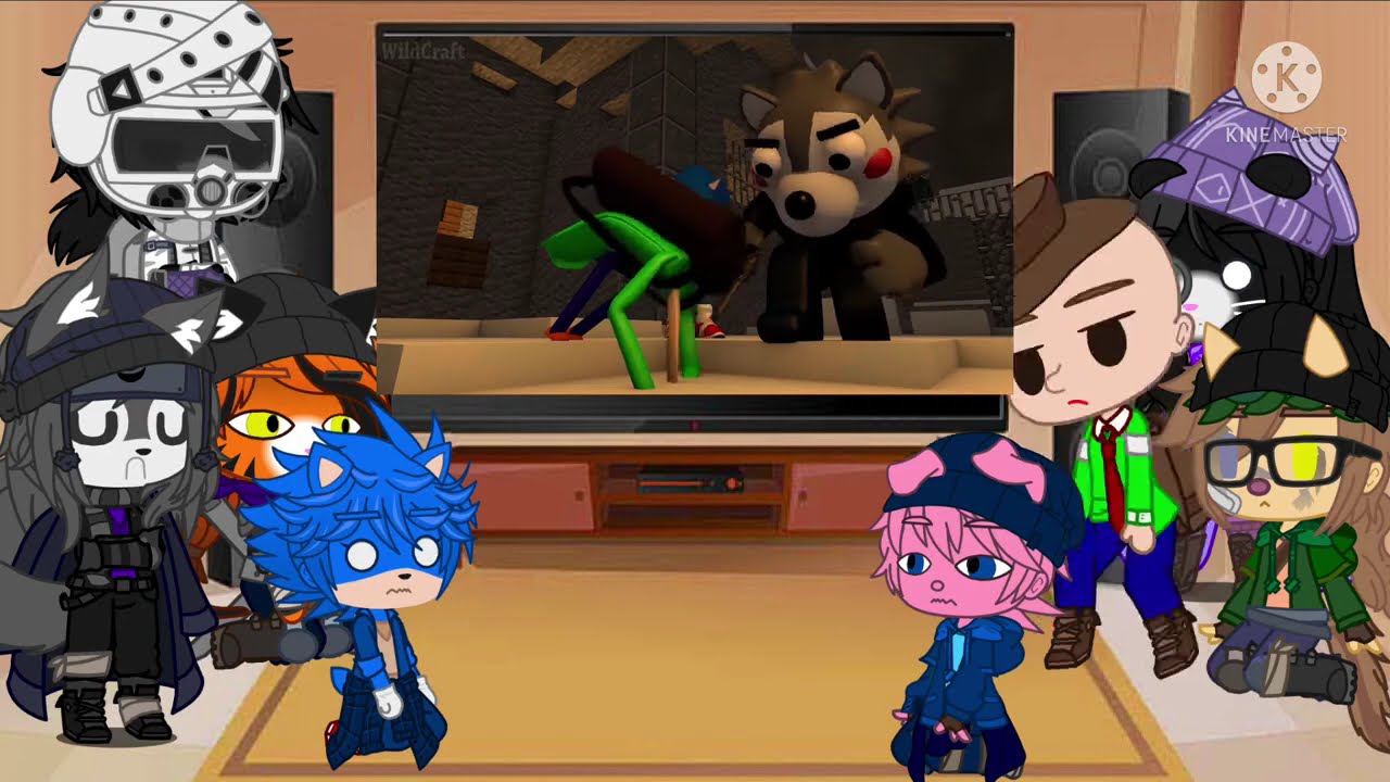 Piggy react to Baldi & Sonic vs Piggy book 2 Chapter 11 part 1