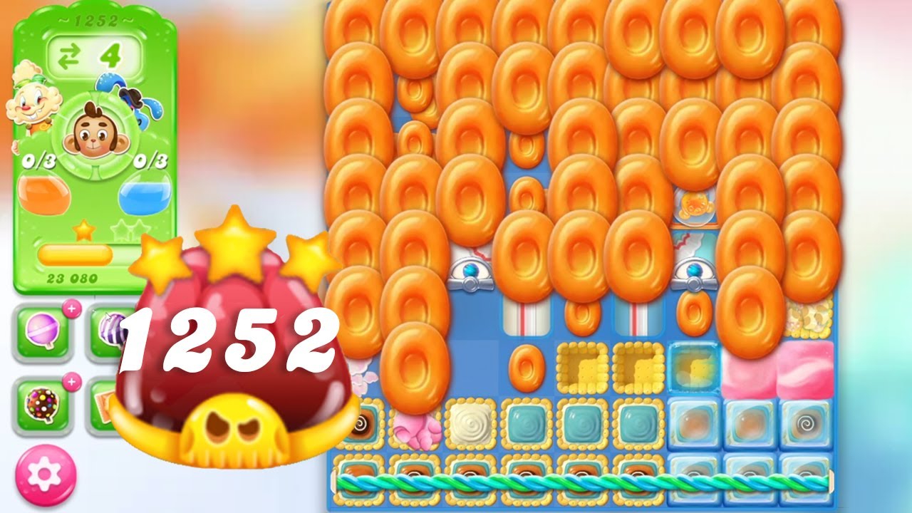 Candy Crush Jelly Saga Level 1252 || Hard Level || 3 Stars 🌟🌟🌟