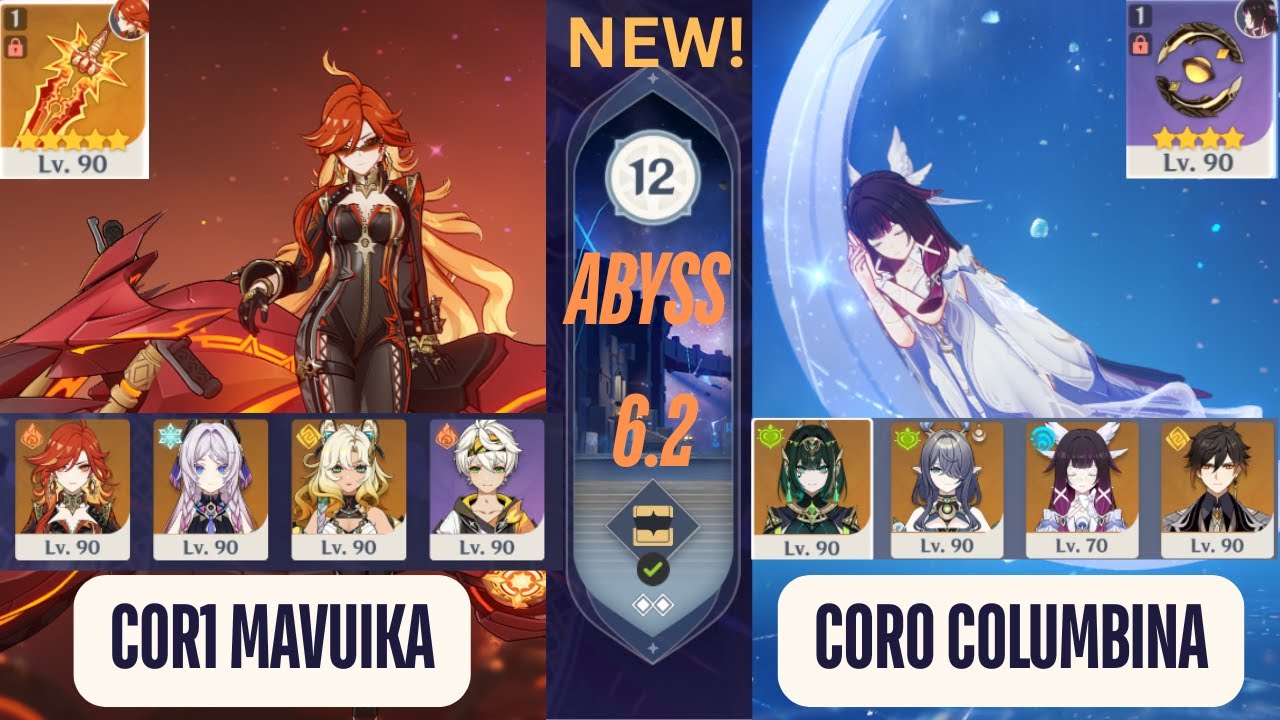 NEW Spiral Abyss 6.3 Floor 12 (9 Stars) C0 Mavuika & C0 Nefer x columbina - Genshin Impact 6.3
