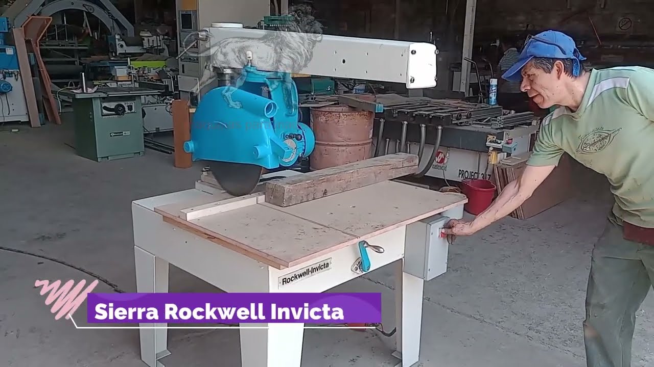 Sierra radial Rockwell Invicta -- Maquinas para madera