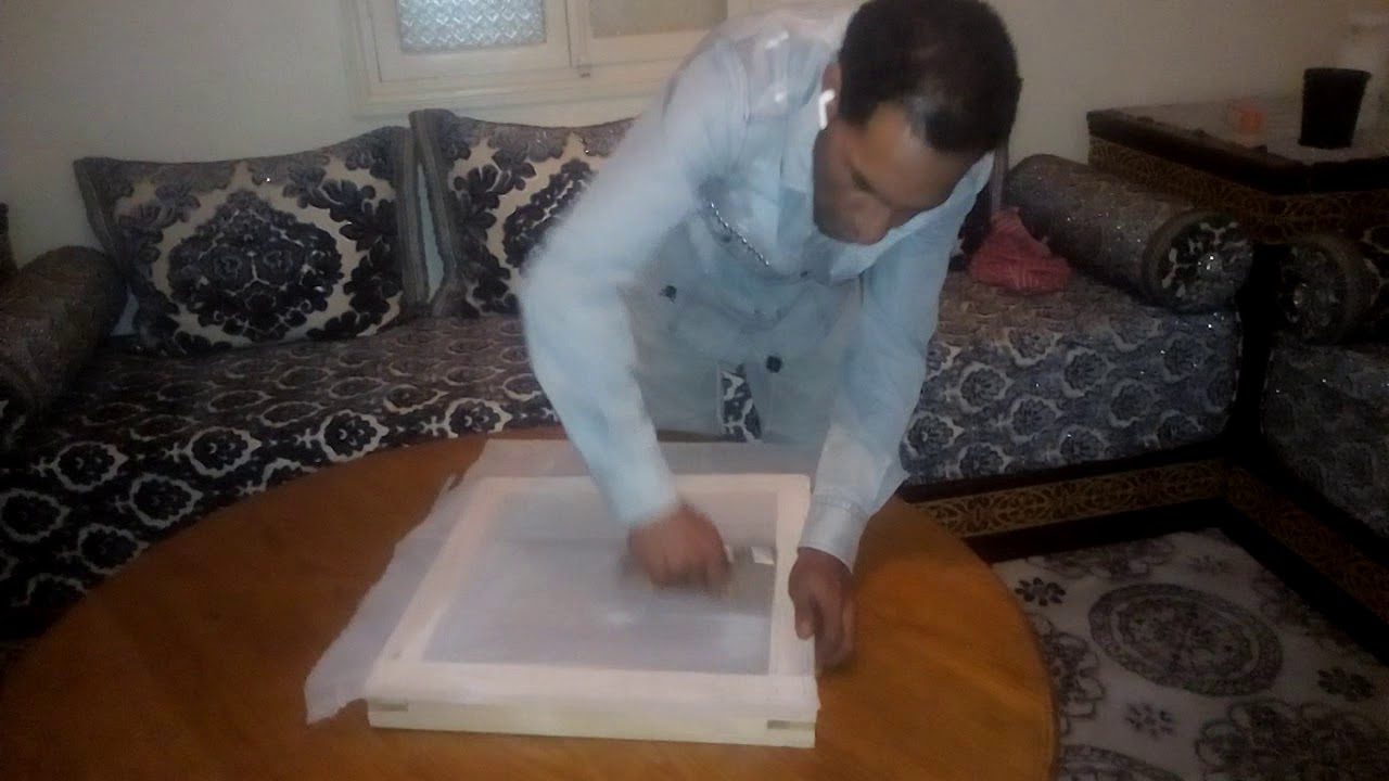 كيفية صنع إطار وطريقة استعماله في الطباعة...(ح2)
