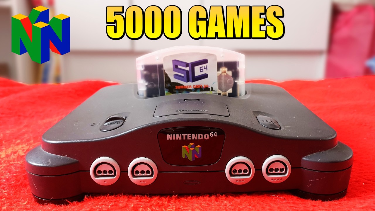 Novo SUMMER CART 64 Atualizado para NINTENDO 64 tem 5000 JOGOS!