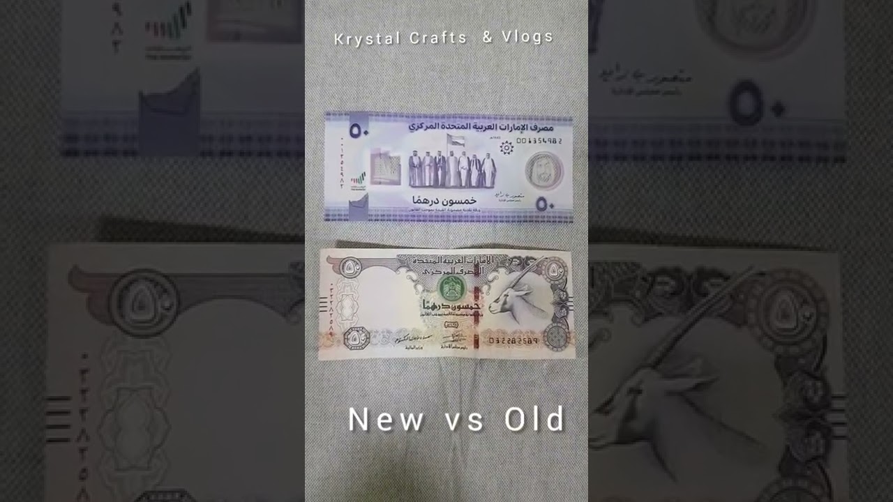 Have you seen UAE's new 50 dirham note?| #50thyear | #KrystalCraftsandVlogs