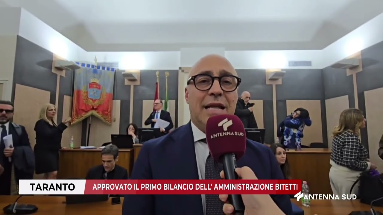 20 MARZO 2026 - TARANTO - APPROVATO IL PRIMO BILANCIO DELL' AMMINISTRAZIONE BITETTI