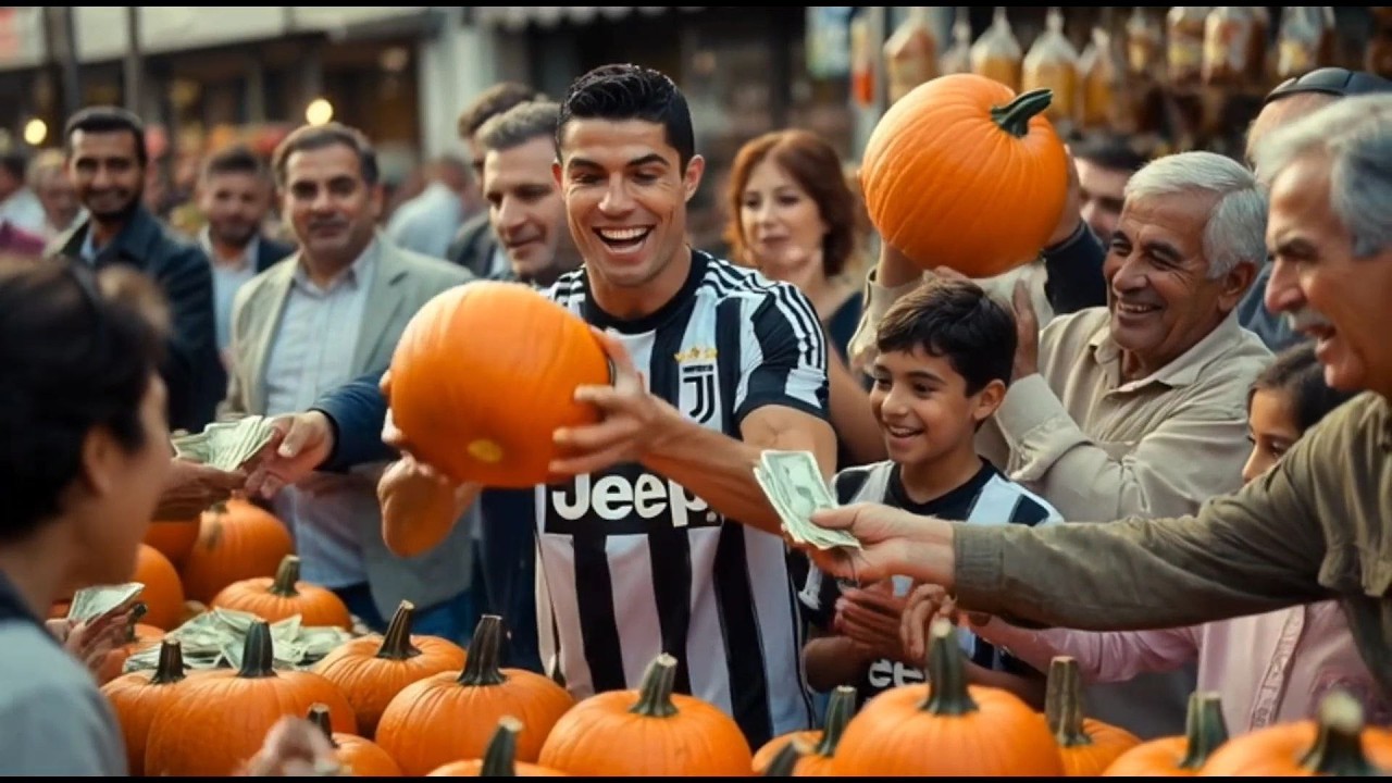 Cristiano Ronaldo’s Son Makes Millions Selling Pumpkins!