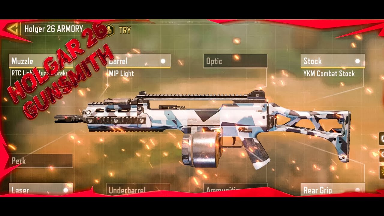 best holgar 26 gunsmith cod mobile| codm legendary rank gameplay