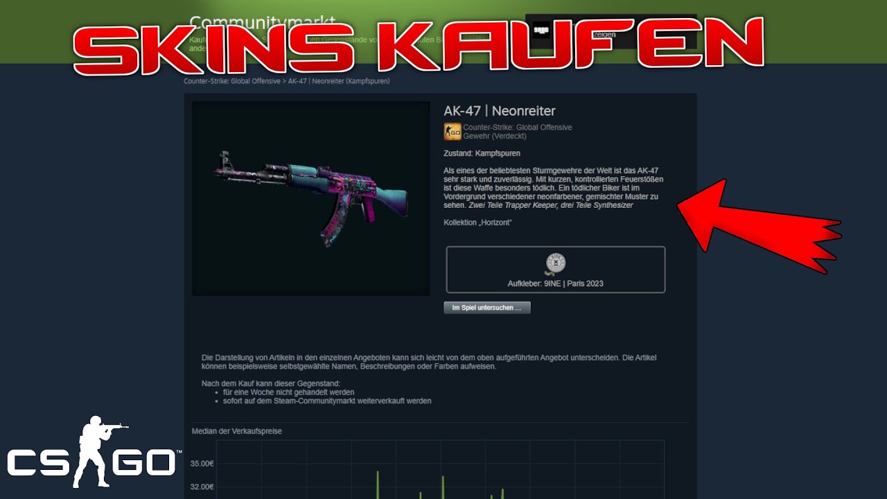 BUY CSGO skins/weapons via STEAM and SKINPORT | Tutorial