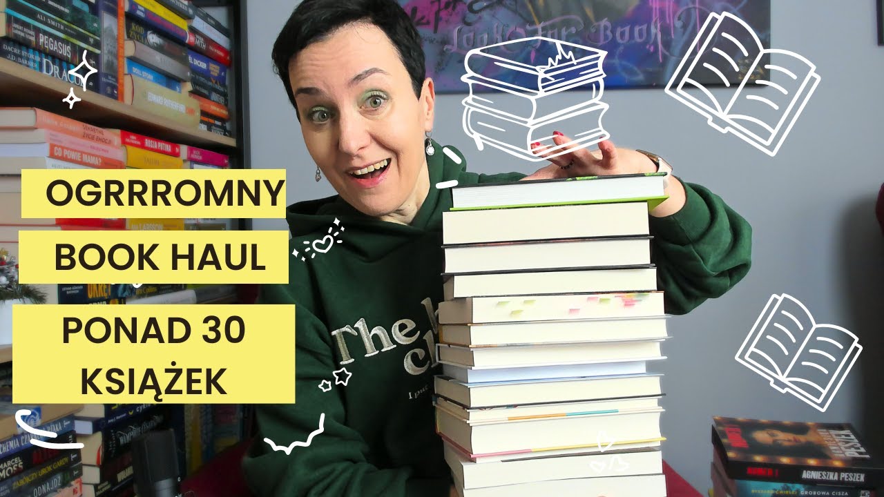 OGROMNY BOOK HAUL!!! -32 nowe książki, premiery #booktube #bookhaul