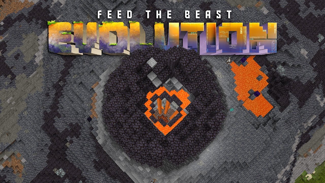 FTB Evolution Modpack | Day 4 | Volcano Base Starts
