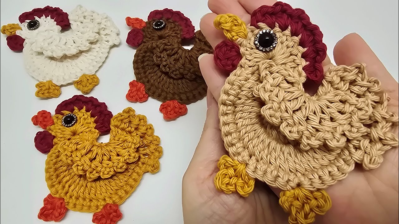 Crochet Easy Chicken  - Use Any Yarn