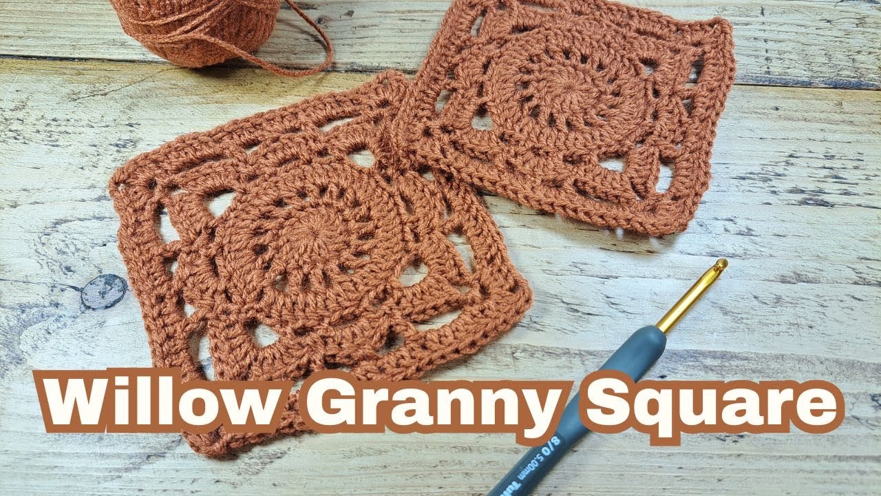 Willow Granny Square Tutorial | Step-by-Step Crochet Guide