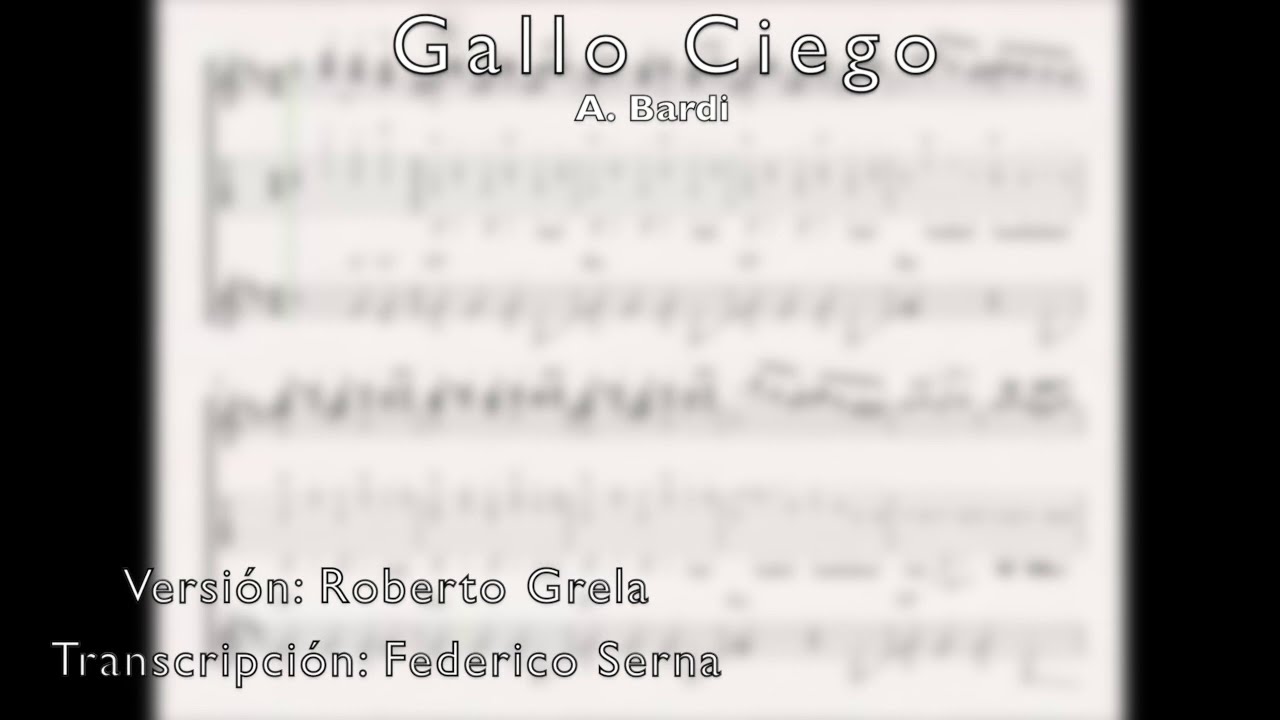 Gallo Ciego (Tango) - Versión Roberto Grela - Acompañamiento 
