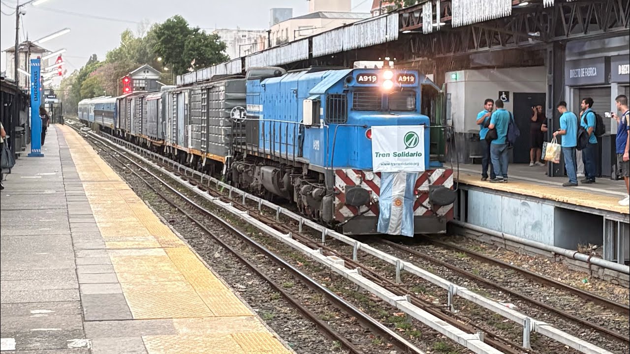 Tren solidario N: 60 rumbo a Tucumam con donaciones saliendo de Villa Ballester Bs As 