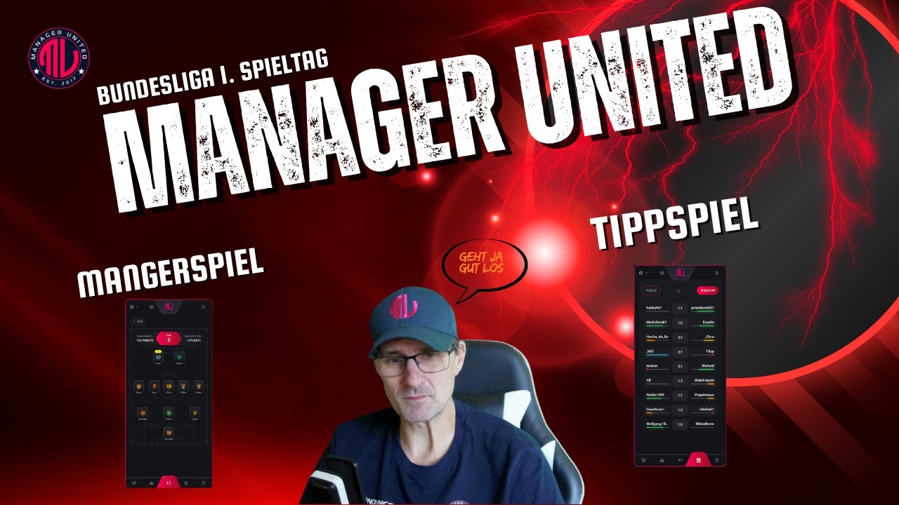 Manager United - Irrer 1. Bundesliga Spieltag - Tippspiel und Manager #managerunited #bundesliga