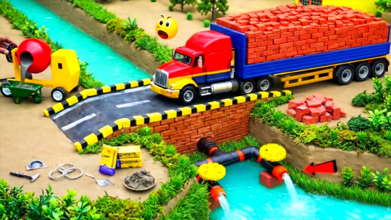 Best of DIY Mini Tractor Bridge Construction & Collapse | Underground Water Storage Project.