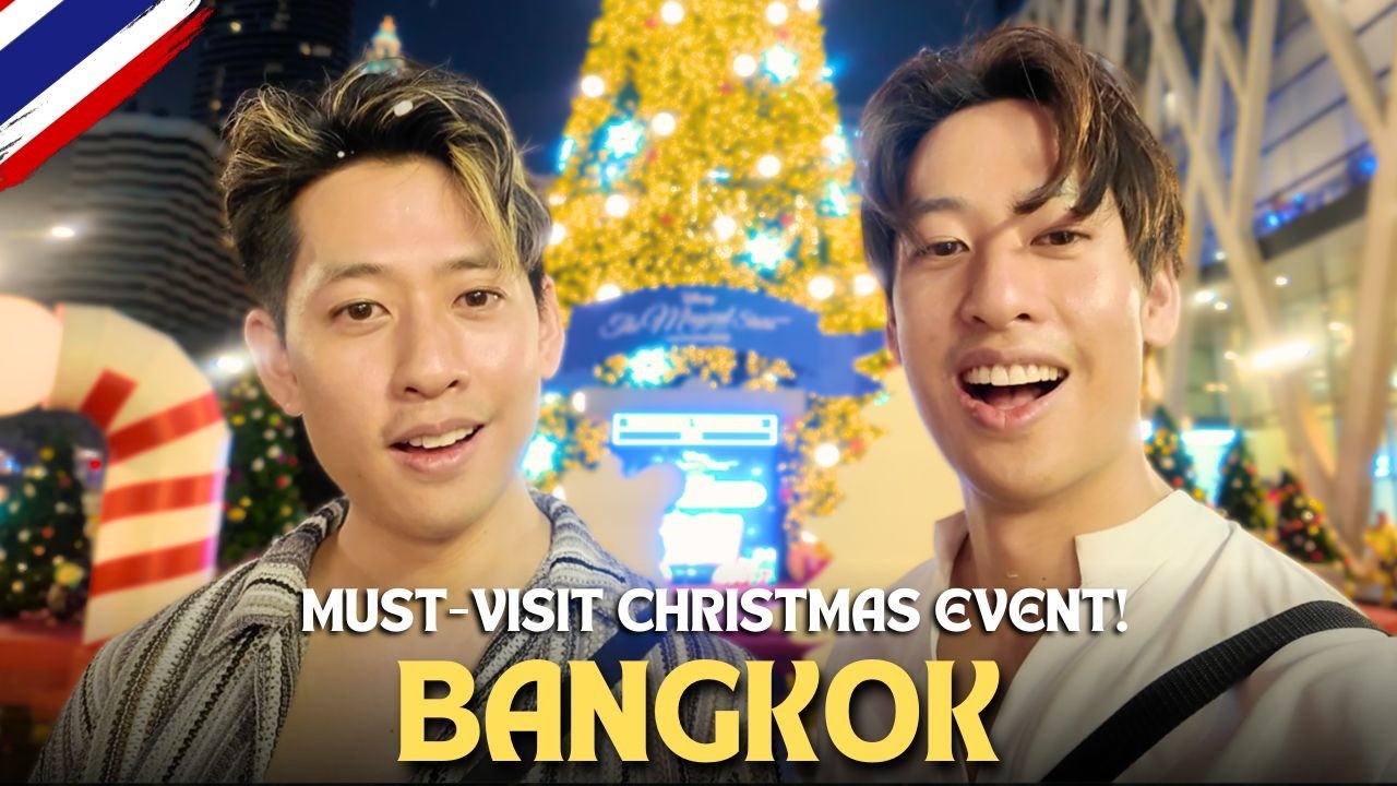 TWINS did NOT expect this in BANGKOK, Thailand! 🇹🇭 คริสต์มาสในประเทศไทย