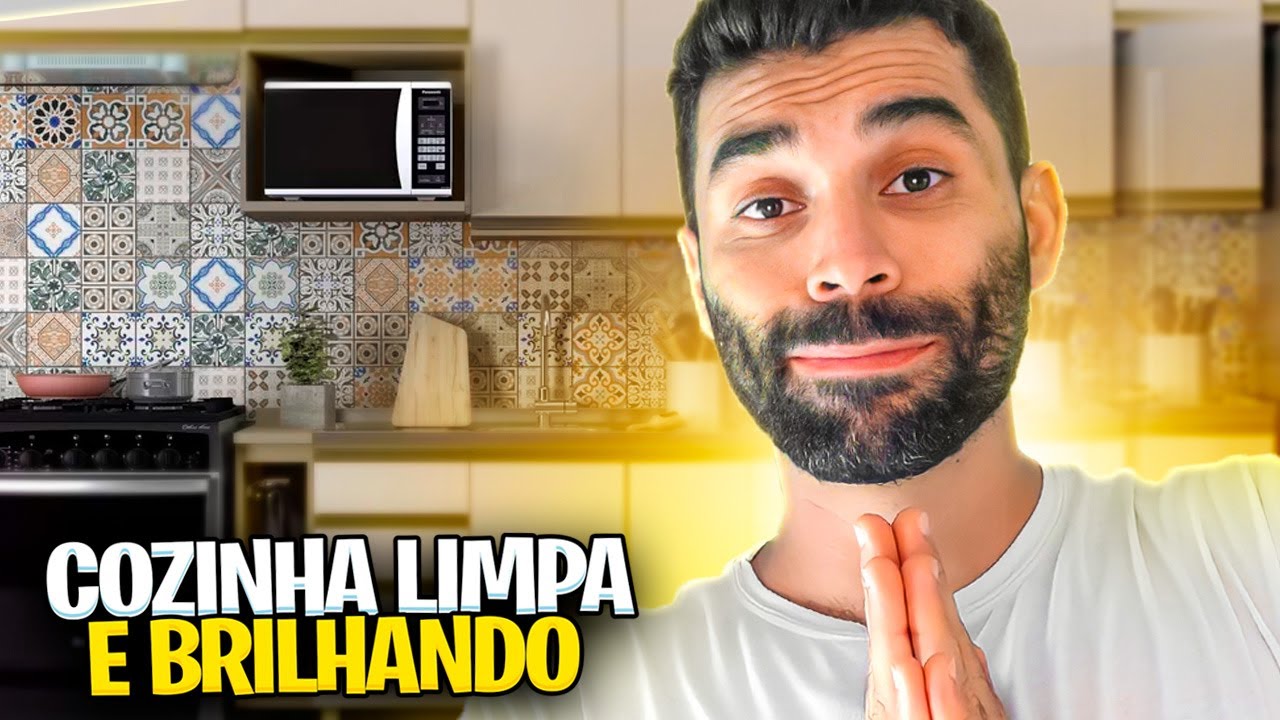 COMO LIMPAR AZULEJO DA COZINHA E PORTAS DOS ARMÁRIOS ENGORDURADAS