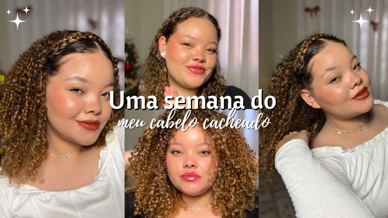 Uma semana do meu cabelo cacheado | Finalização, lavagem e day afters✨