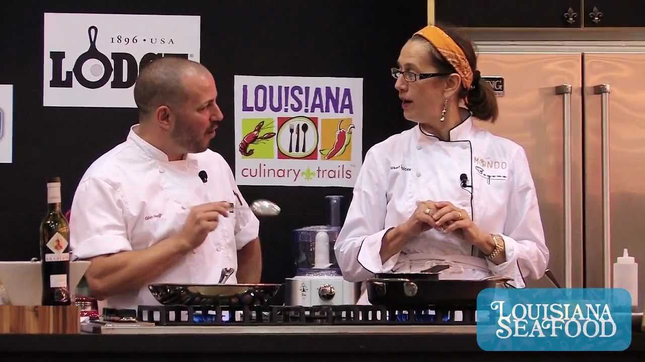 Susan Spicer and Glen Hogh cooking.