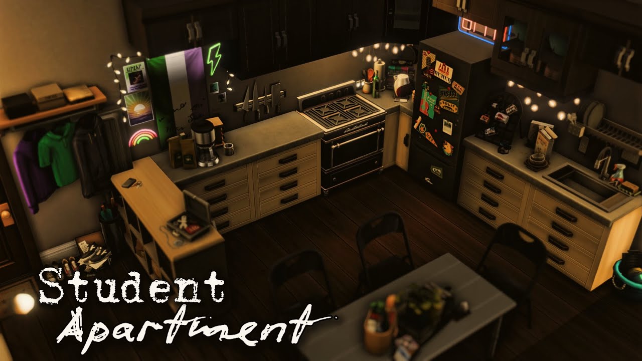 Квартира студента | No CC | Строительство в The sims 4