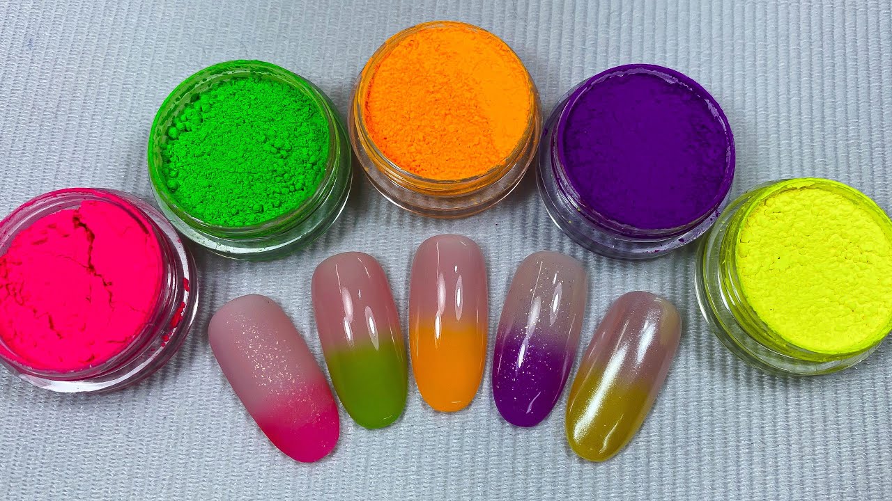 decoración de uñas con pigmentos - como hacer difuminados con pigmentos - arte y belleza vicky