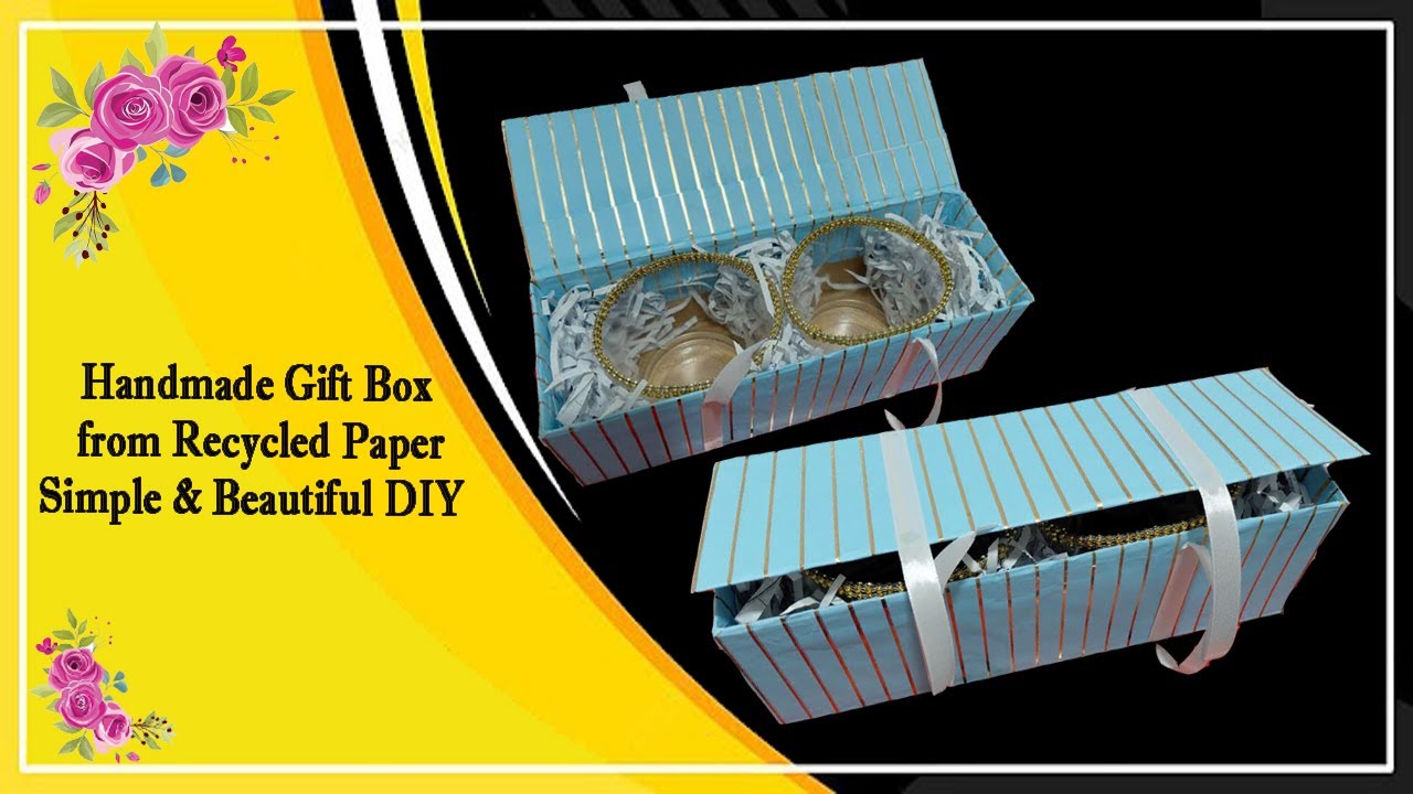 Handmade Gift Box from Recycled Paper  Simple & Beautiful DIY