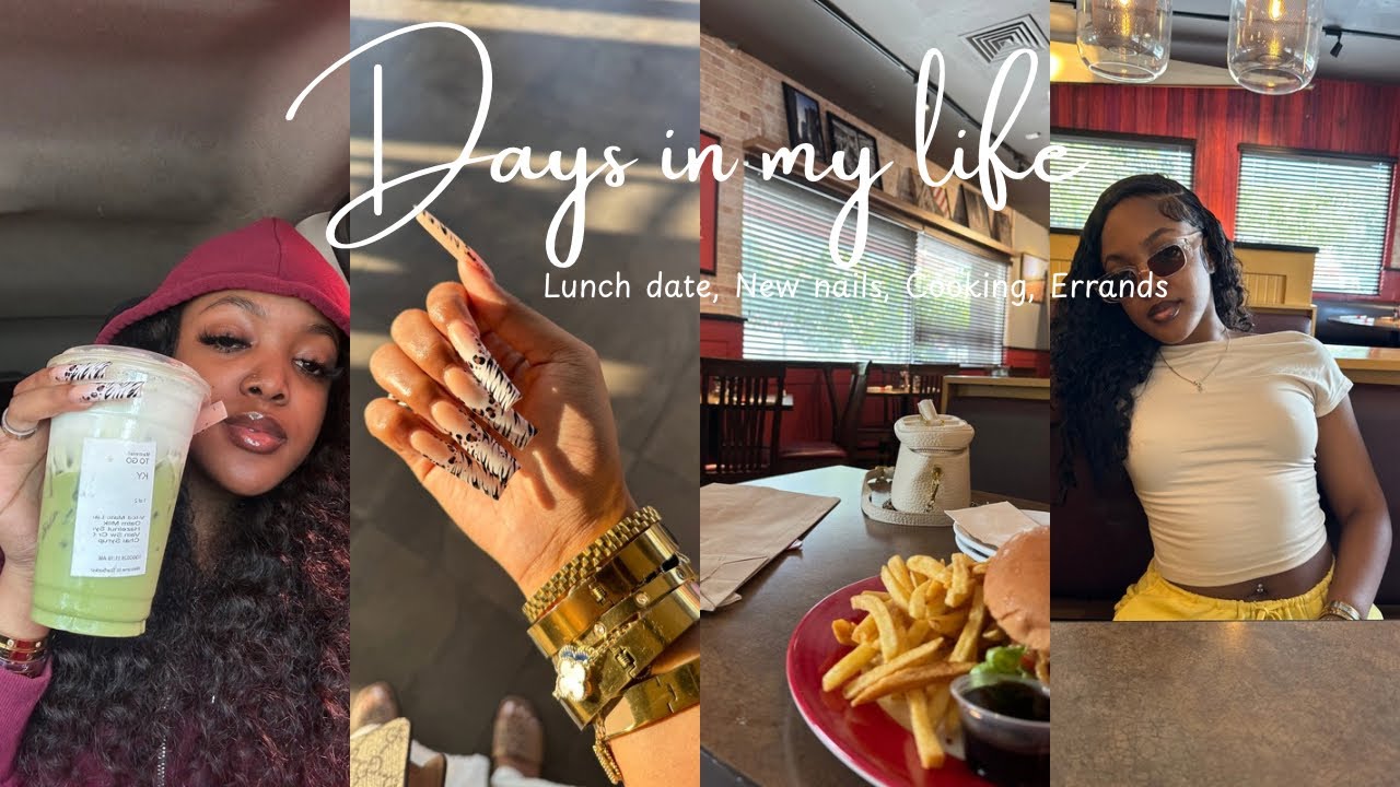 SPEND A FEW DAYS IN MY LIFE WITH ME| Lunch date + New nails + Healthier habits + Running errands...